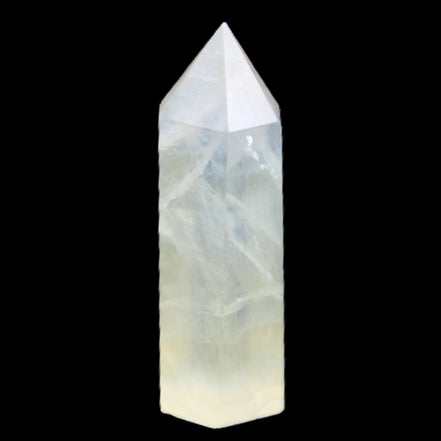 Yellow Fluorite 56*17*19mm wand 40g in sunlight - Rocks and Things Store