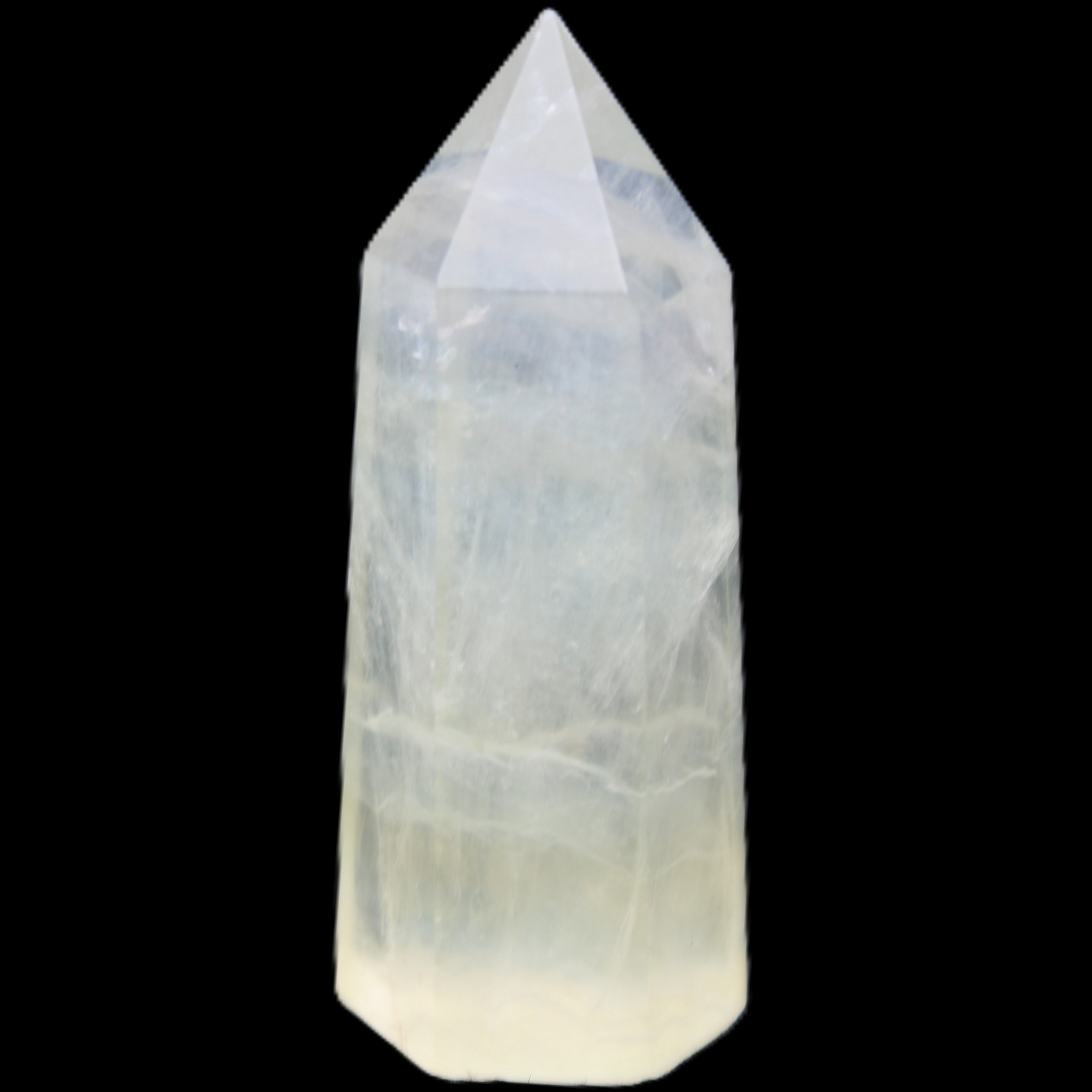 Yellow Fluorite 56*17*19mm wand 40g in sunlight - Rocks and Things Store