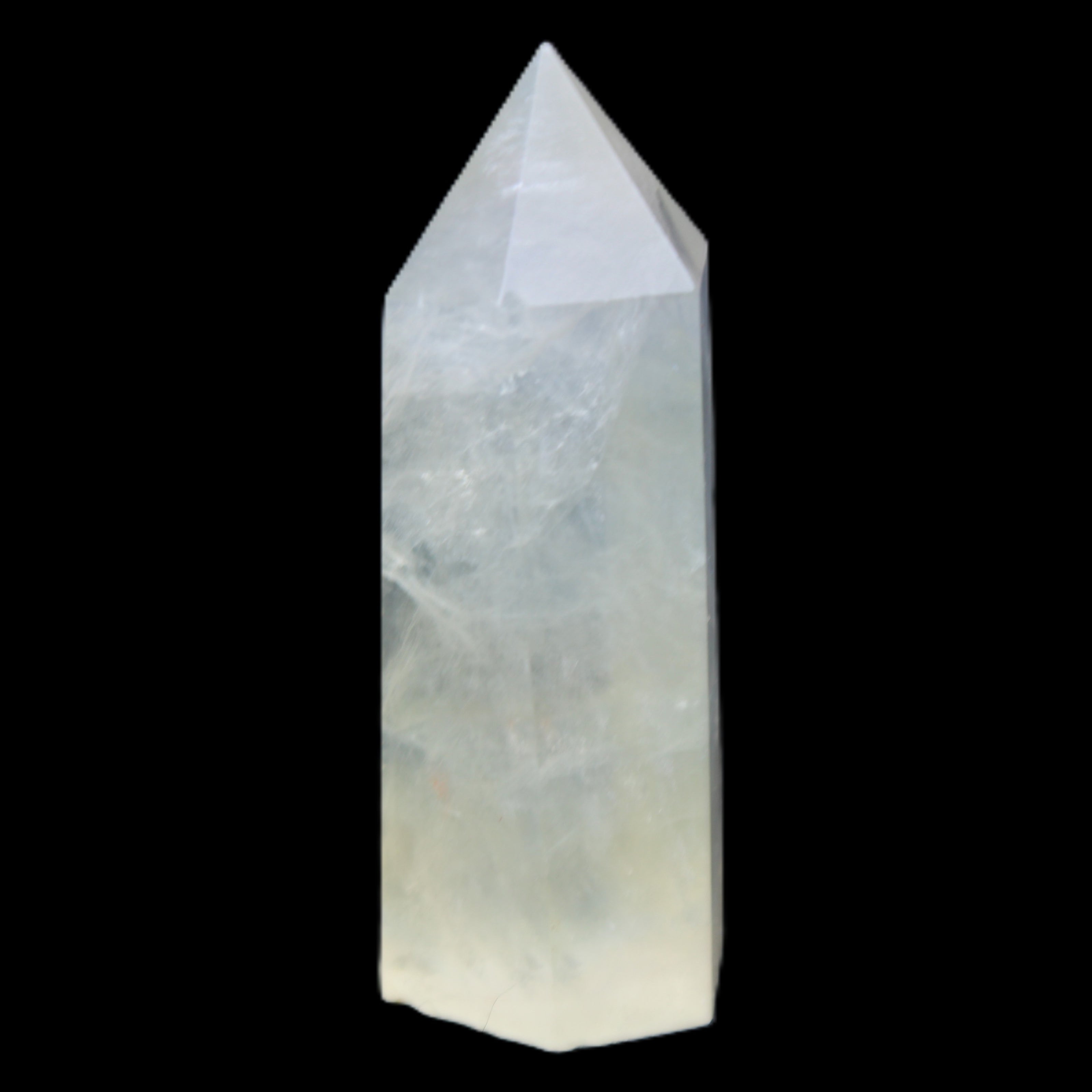 Yellow Fluorite 56*17*19mm wand 40g in sunlight - Rocks and Things Store