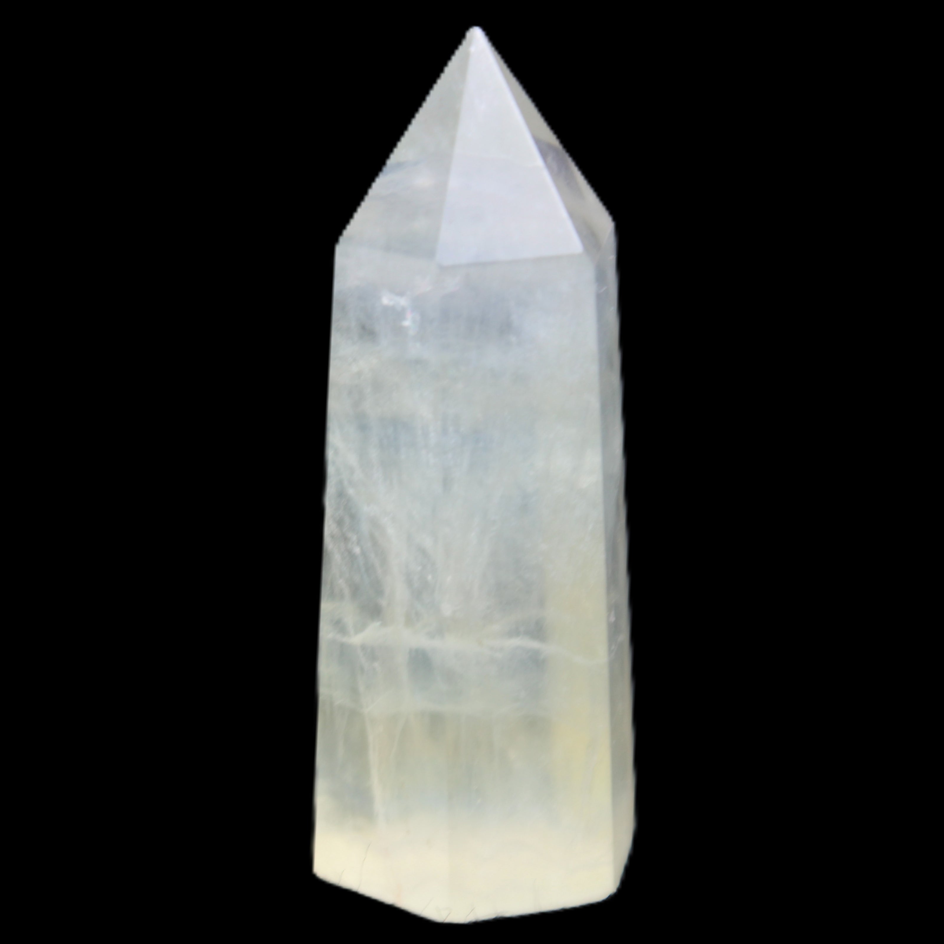 Yellow Fluorite 56*17*19mm wand 40g in sunlight - Rocks and Things Store