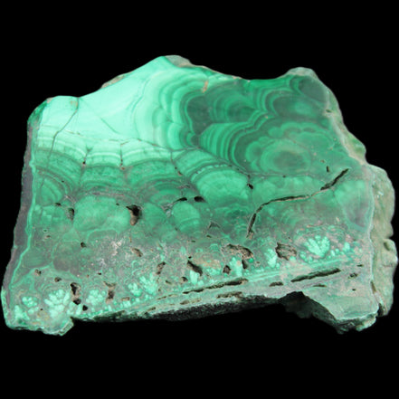 Glossy Malachite specimen 106*74*12mm 298g in sunlight - Rocks and Things Store