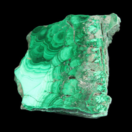 Glossy Malachite specimen 106*74*12mm 298g in sunlight - Rocks and Things Store