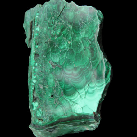 Glossy Malachite specimen 106*74*12mm 298g in sunlight - Rocks and Things Store
