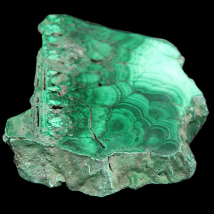 Glossy Malachite specimen 106*74*12mm 298g in sunlight - Rocks and Things Store
