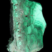 Glossy Malachite specimen 106*74*12mm 298g in sunlight - Rocks and Things Store
