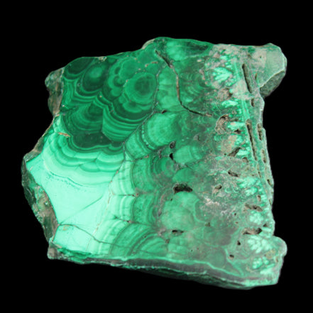 Glossy Malachite specimen 106*74*12mm 298g in sunlight - Rocks and Things Store