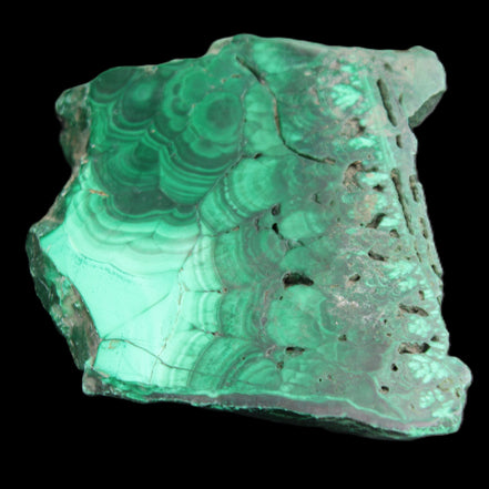 Glossy Malachite specimen 106*74*12mm 298g in sunlight - Rocks and Things Store