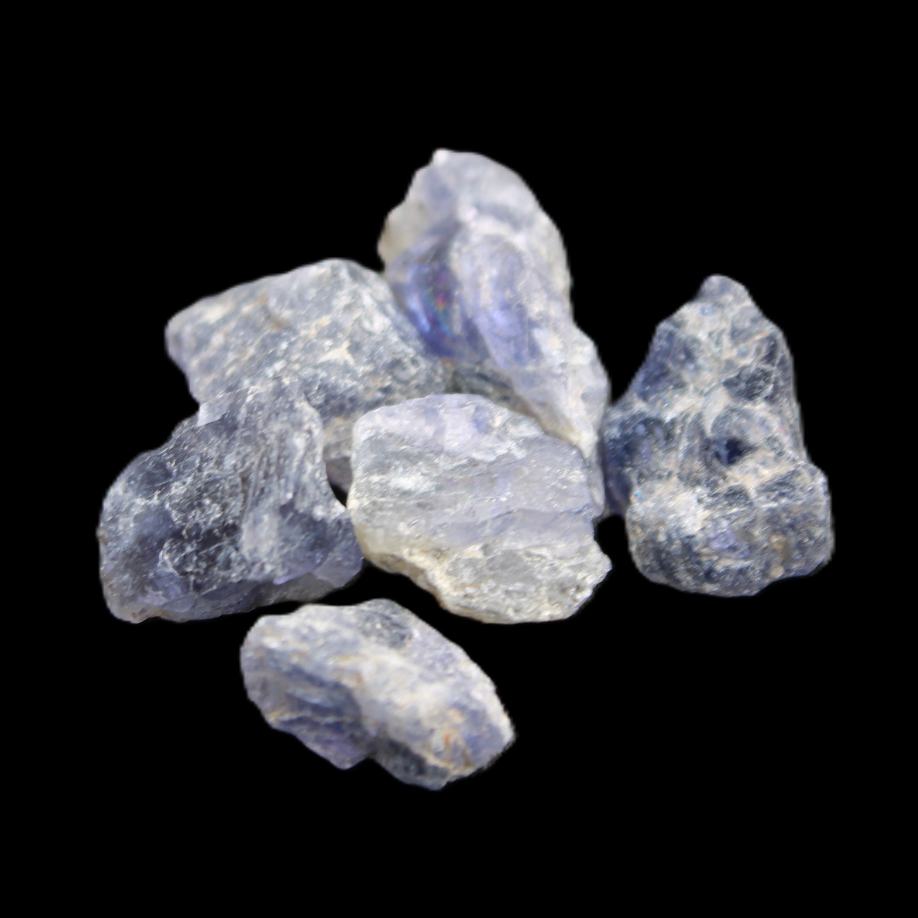 Cordierite 3-6 natural stones 10-11g in sunlight - Rocks and Things Store