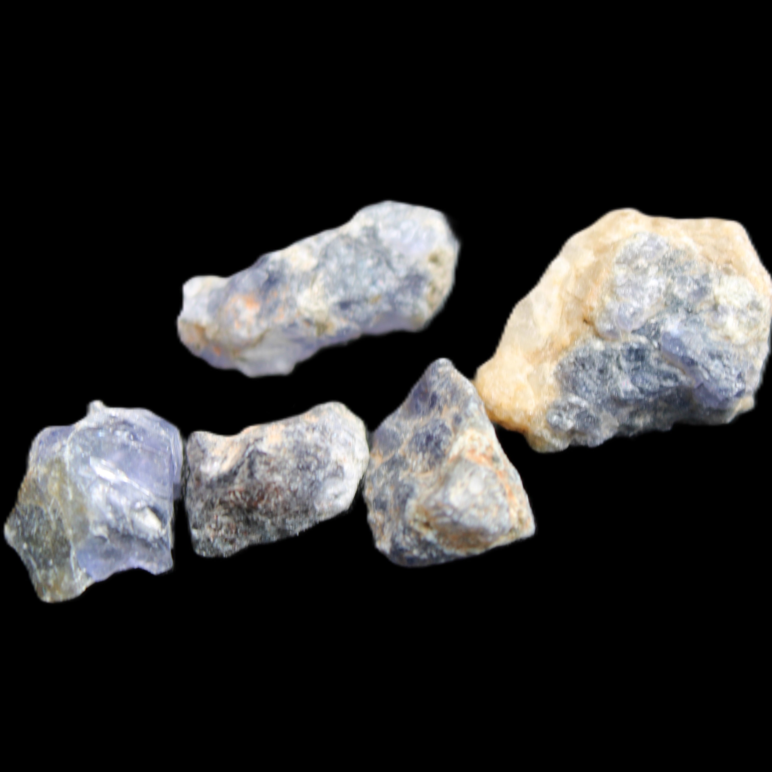 Cordierite 3-6 natural stones 10-11g in sunlight - Rocks and Things Store