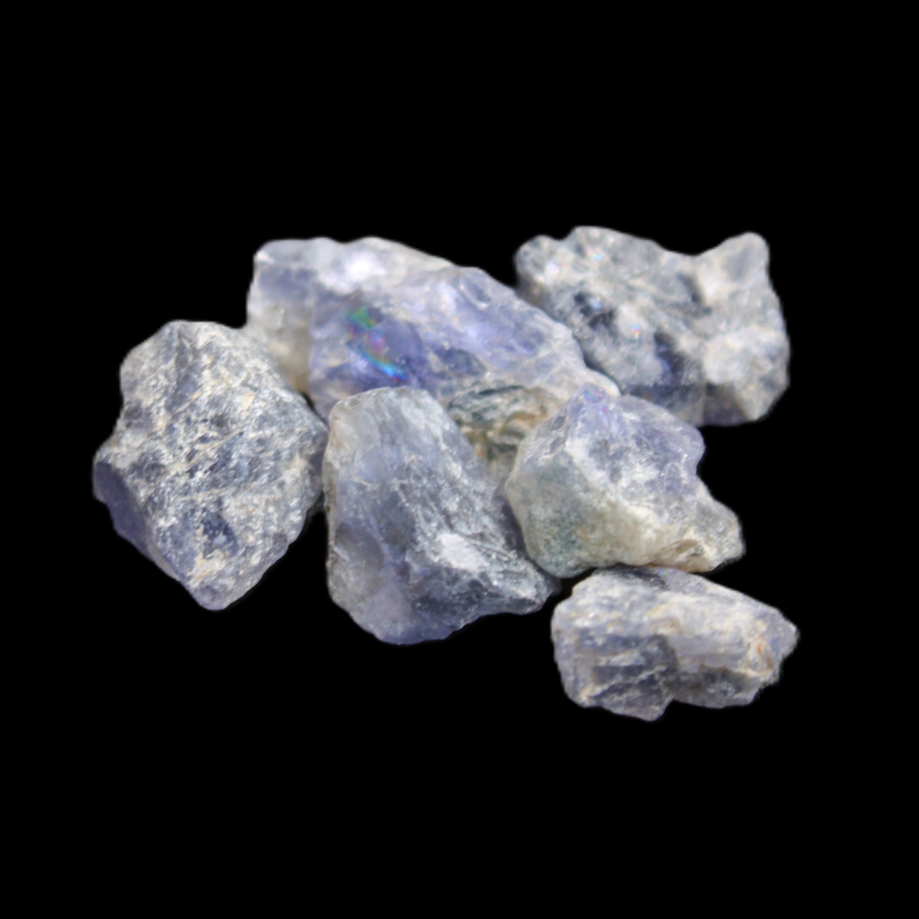 Cordierite 3-6 natural stones 10-11g in sunlight - Rocks and Things Store