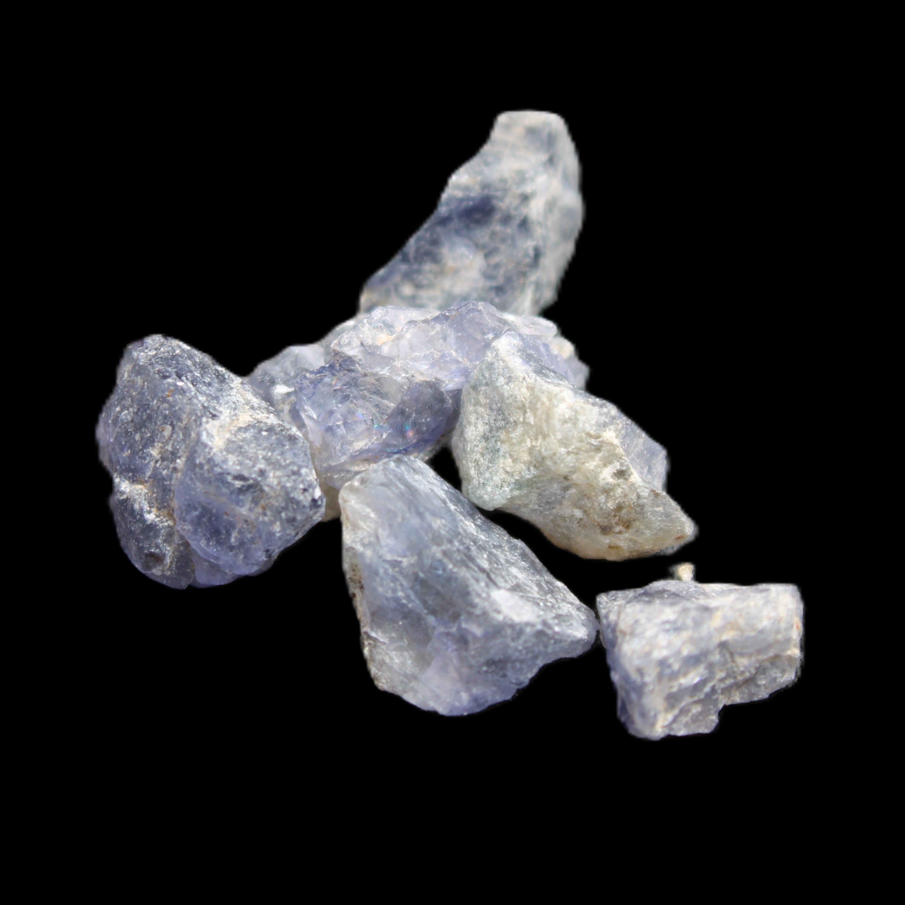 Cordierite 3-6 natural stones 10-11g in sunlight - Rocks and Things Store