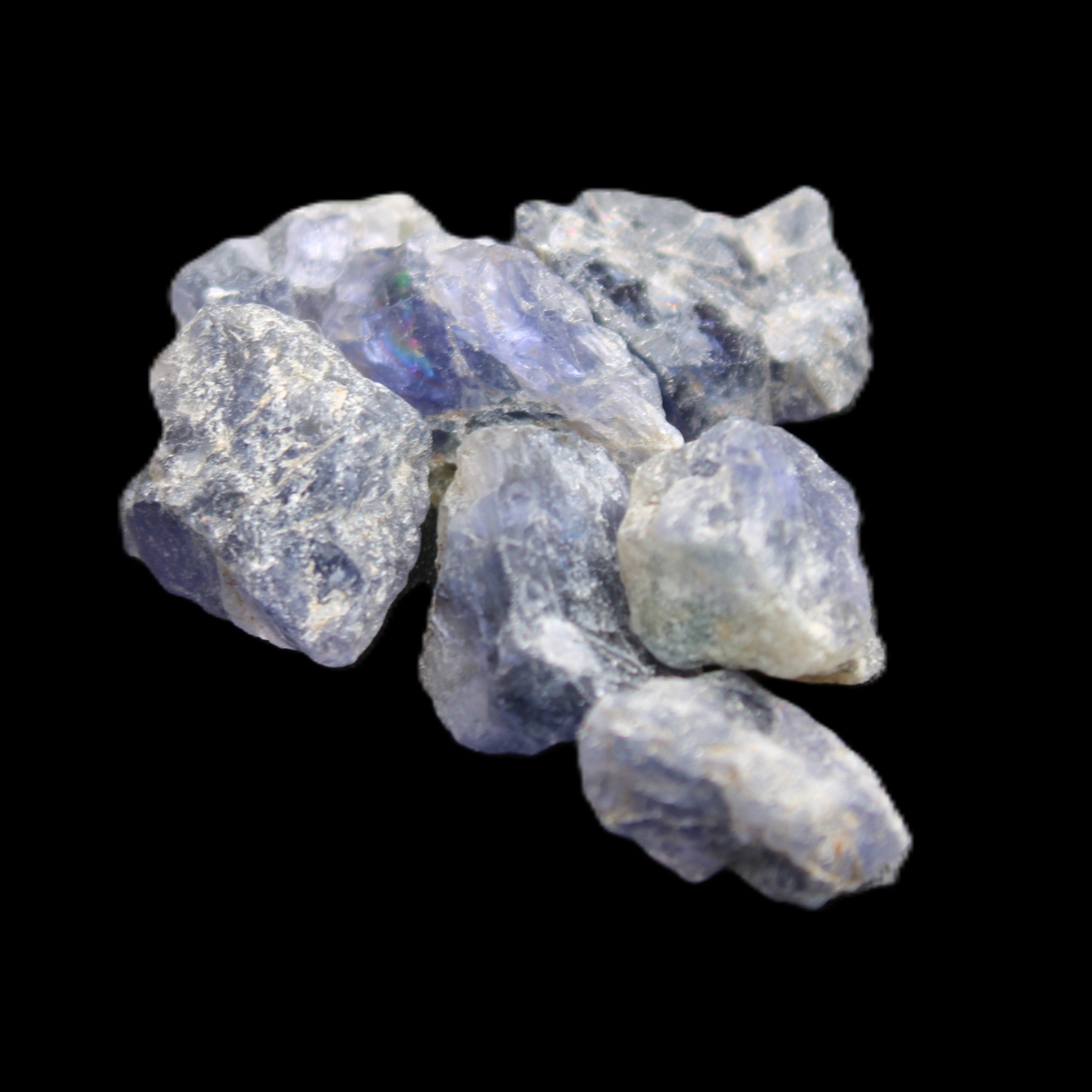 Cordierite 3-6 natural stones 10-11g in sunlight - Rocks and Things Store