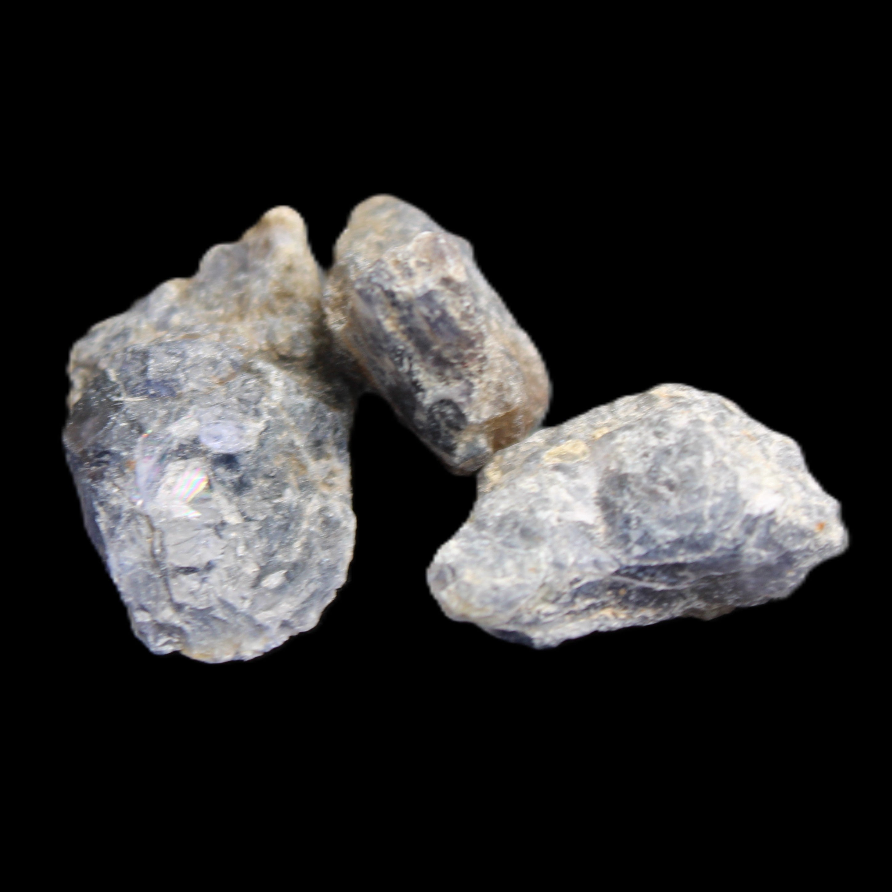 Cordierite 3-6 natural stones 10-11g in sunlight - Rocks and Things Store