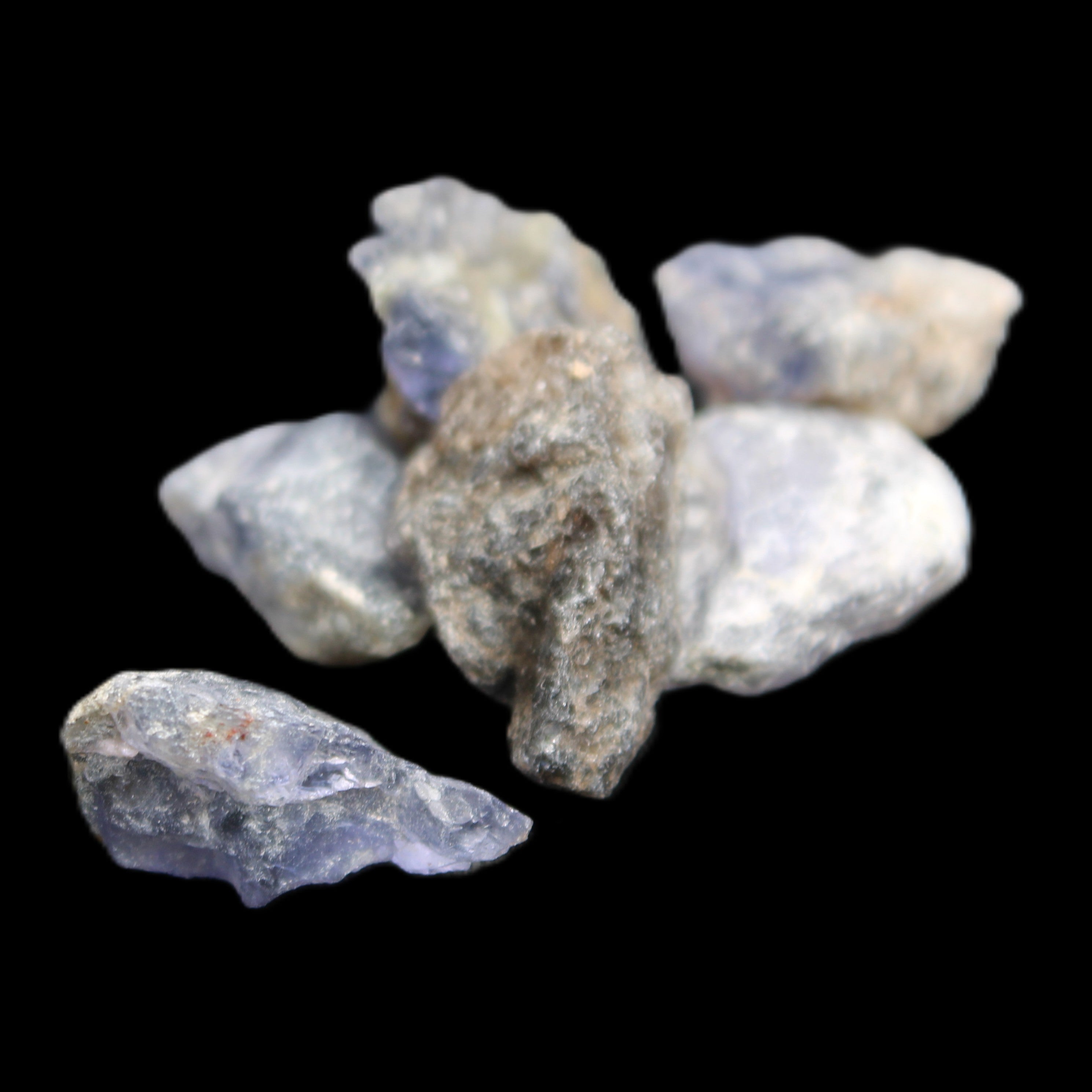 Cordierite 3-6 natural stones 10-11g in sunlight - Rocks and Things Store