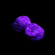 Ruby Red Corundum Green Jasper 2/3 specimens 19-20g in UV light - Rocks and Things Store