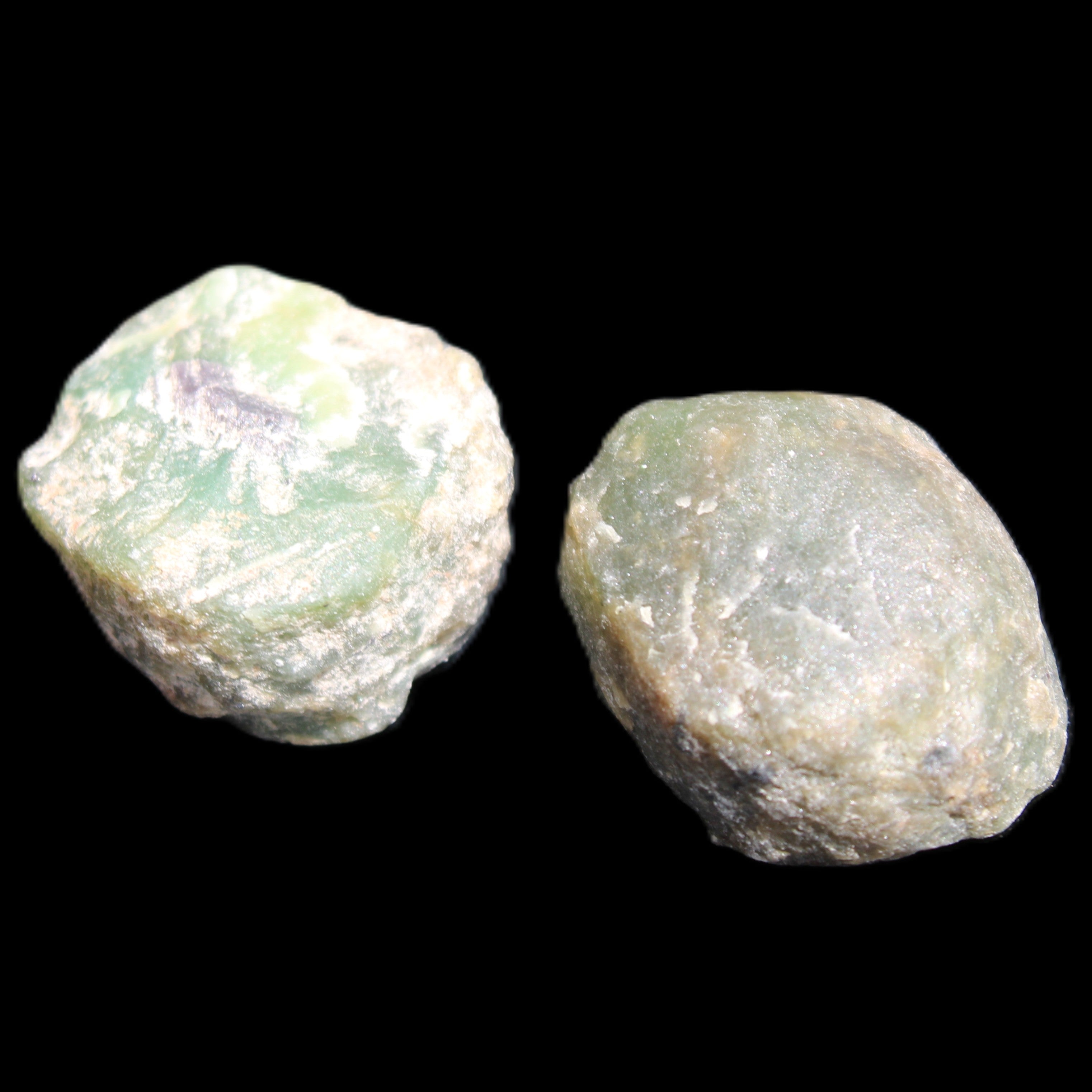 Ruby Red Corundum Green Jasper 2/3 specimens 19-20g in sunlight - Rocks and Things Store