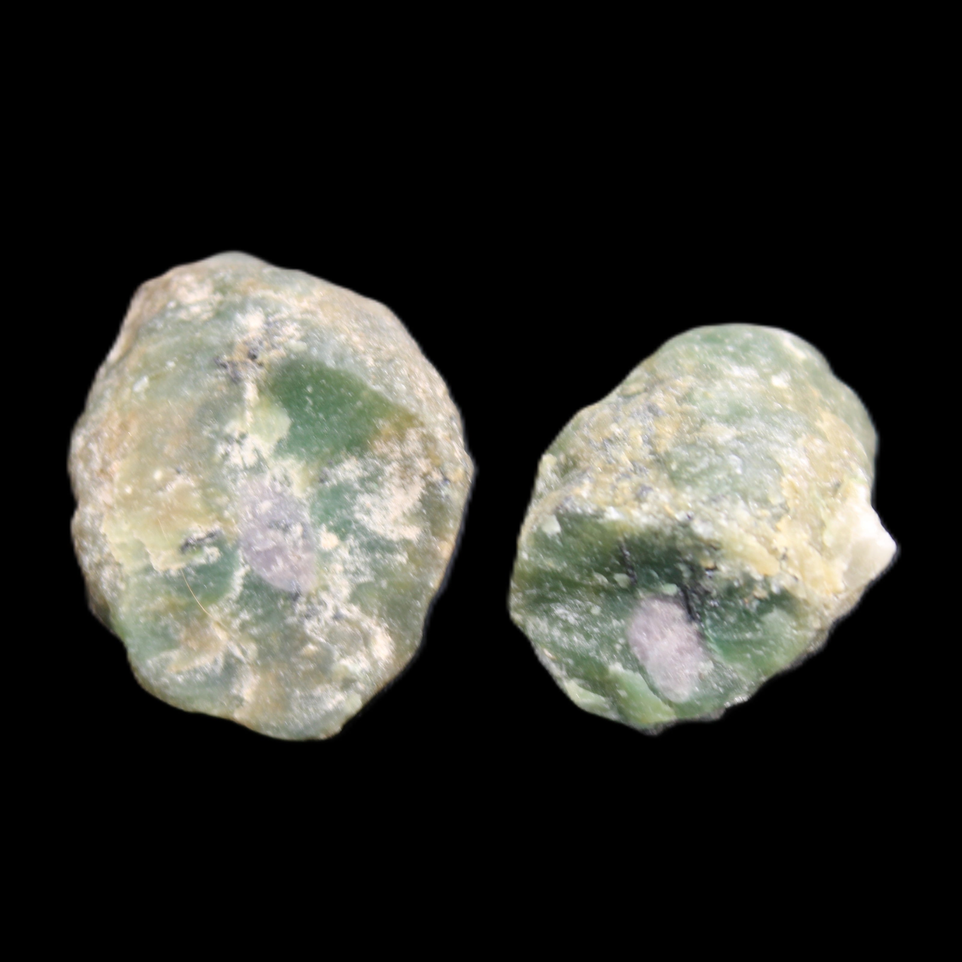 Ruby Red Corundum Green Jasper 2/3 specimens 19-20g in sunlight - Rocks and Things Store