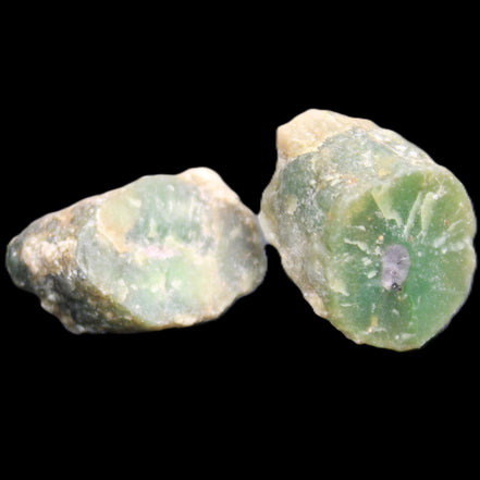 Ruby Red Corundum Green Jasper 2/3 specimens 19-20g in sunlight - Rocks and Things Store