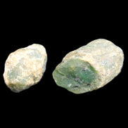 Ruby Red Corundum Green Jasper 2/3 specimens 19-20g in sunlight - Rocks and Things Store