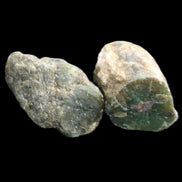 Ruby Red Corundum Green Jasper 2/3 specimens 19-20g in sunlight - Rocks and Things Store