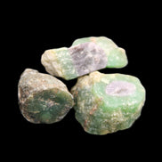 Ruby Red Corundum Green Jasper 2/3 specimens 19-20g in sunlight - Rocks and Things Store