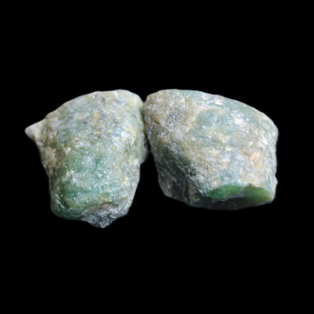 Ruby Red Corundum Green Jasper 2/3 specimens 19-20g in sunlight - Rocks and Things Store