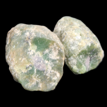 Ruby Red Corundum Green Jasper 2/3 specimens 19-20g in sunlight - Rocks and Things Store