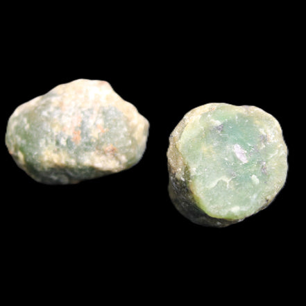 Ruby Red Corundum Green Jasper 2/3 specimens 19-20g in sunlight - Rocks and Things Store