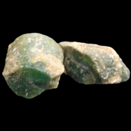 Ruby Red Corundum Green Jasper 2/3 specimens 19-20g in sunlight - Rocks and Things Store