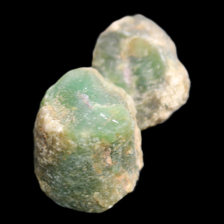 Ruby Red Corundum Green Jasper 2/3 specimens 19-20g in sunlight - Rocks and Things Store