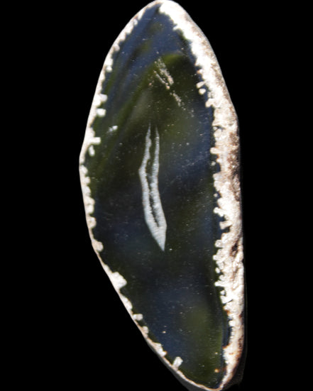 Agate Geode slice 76*35*5mm 24g in sunlight - Rocks and Things Store