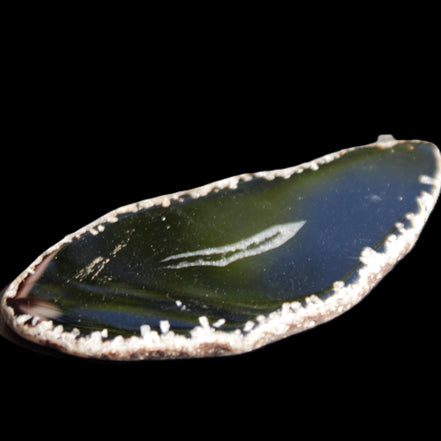 Agate Geode slice 76*35*5mm 24g in sunlight - Rocks and Things Store