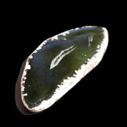 Agate Geode slice 76*35*5mm 24g in sunlight - Rocks and Things Store