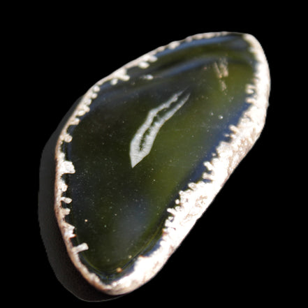 Agate Geode slice 76*35*5mm 24g in sunlight - Rocks and Things Store