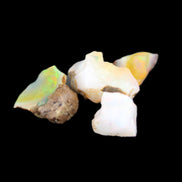 Natural Opal from Ethiopia 4 stones 8-9mm 13ct 2.6g in sunlight - Rocks and Things Store