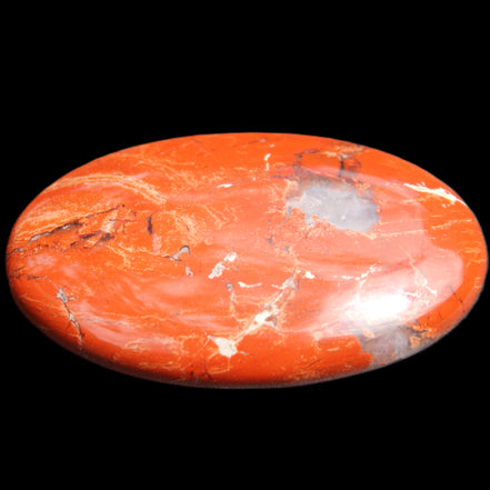 Red Jasper palmstone 56mm 45g in sunlight - Rocks and Things Store