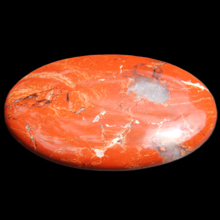 Red Jasper palmstone 56mm 45g in sunlight - Rocks and Things Store