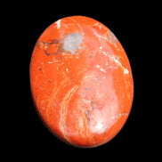 Red Jasper palmstone 56mm 45g in sunlight - Rocks and Things Store