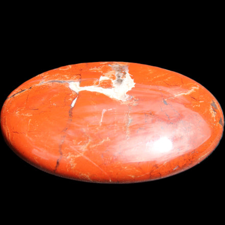 Red Jasper palmstone 56mm 45g in sunlight - Rocks and Things Store