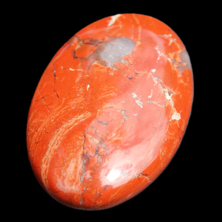 Red Jasper palmstone 56mm 45g in sunlight - Rocks and Things Store