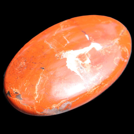 Red Jasper palmstone 56mm 45g in sunlight - Rocks and Things Store