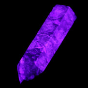 Llanite Que Sera wand 74mm 51g in UV light - Rocks and Things Store