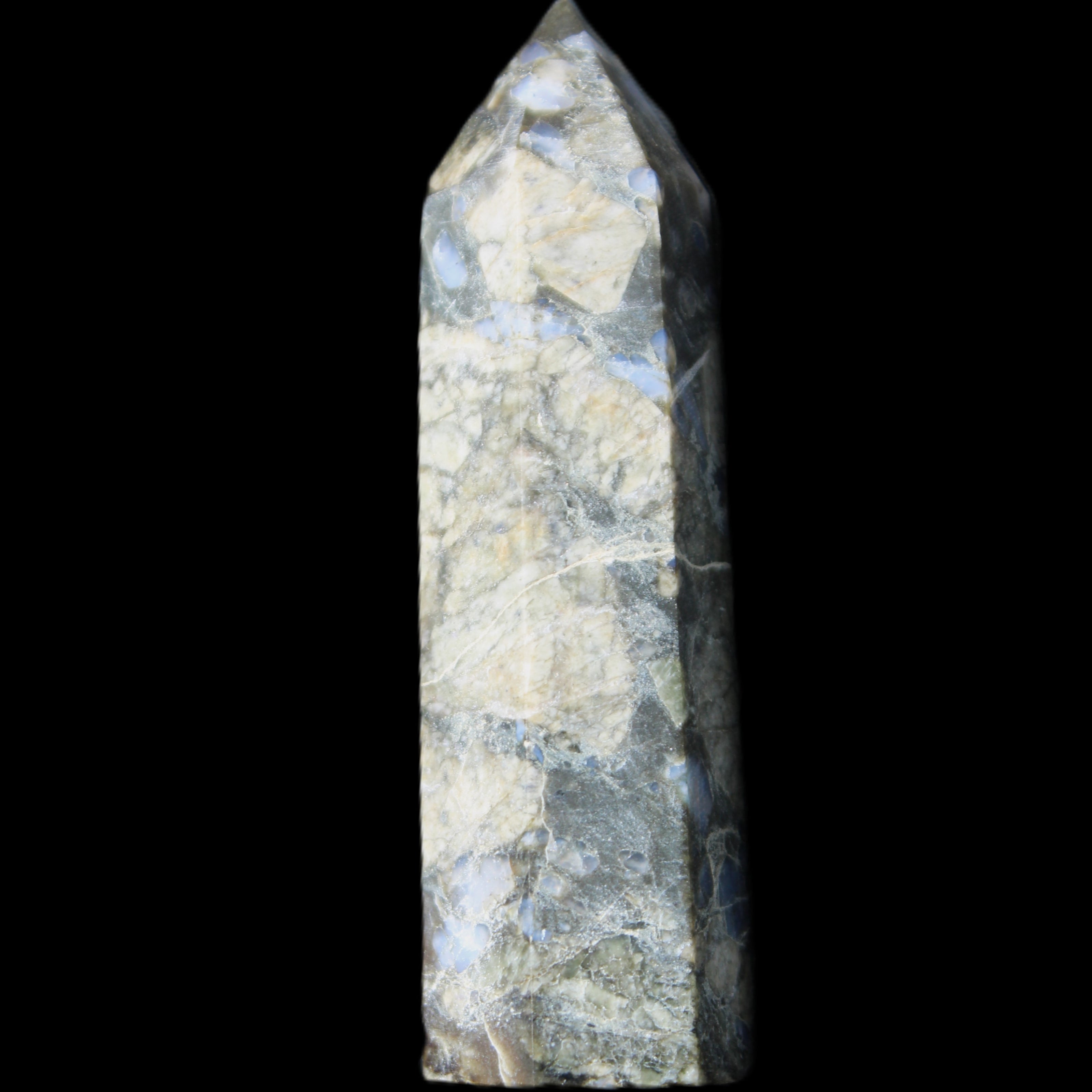 Llanite Que Sera wand 74mm 51g in sunlight - Rocks and Things Store