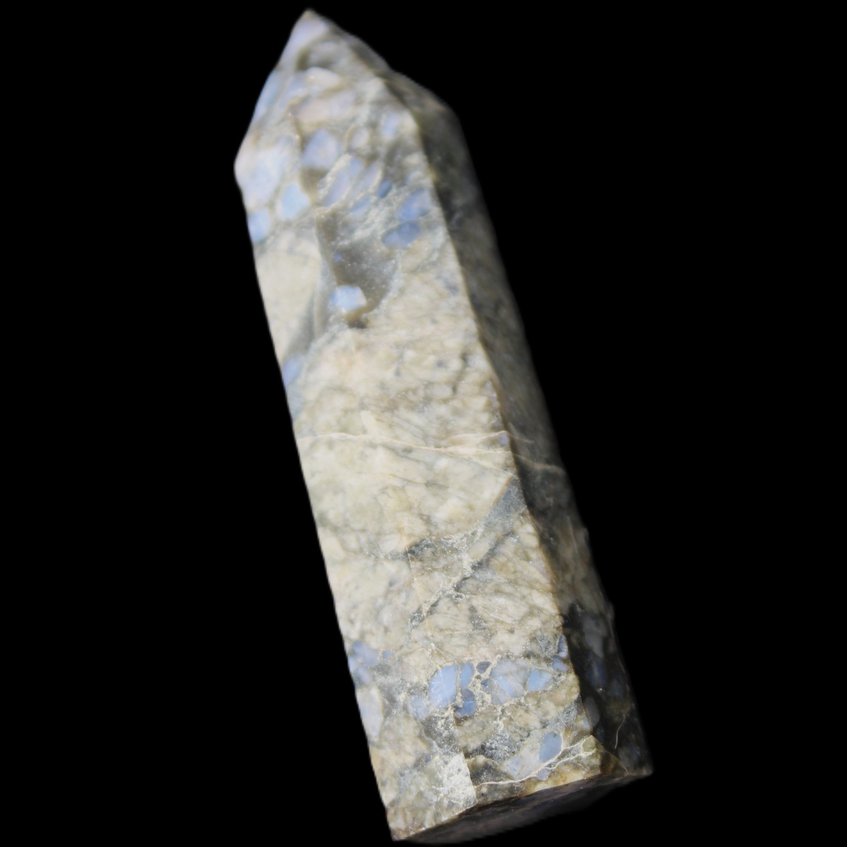 Llanite Que Sera wand 74mm 51g in sunlight - Rocks and Things Store