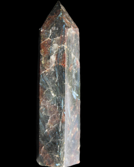 Astrophyllite wand 88mm 100g in sunlight - Rocks and Things Store