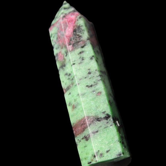 Zoisite ruby wand 84mm 88g in sunlight - Rocks and Things Store