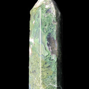 Moss Agate wand 85mm 82g in sunlight - Rocks and Things Store