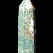 Moss Agate wand 85mm 82g in sunlight - Rocks and Things Store