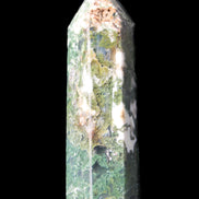 Moss Agate wand 85mm 82g in sunlight - Rocks and Things Store