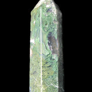 Moss Agate wand 85mm 82g in sunlight - Rocks and Things Store